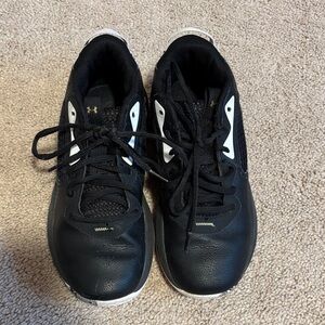 Youth Under Armour Black and White Sneakers